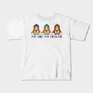 Dog trio "My dog my friend" Kids T-Shirt